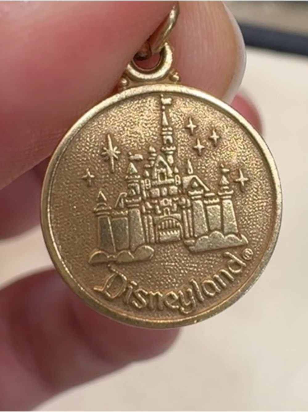 Solid gold Disneyland charm!